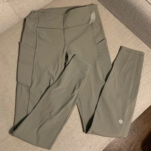 Lululemon Grey Sage Speed Up Tights